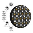 thumbnail image 6 of DouZhe Waterproof Spare Tire Cover, Animal Paw Print Graffiti Prints Adjustable Wheel Covers Fit for Jeep Trailer RV SUV Car, 15 inch, 6 of 7