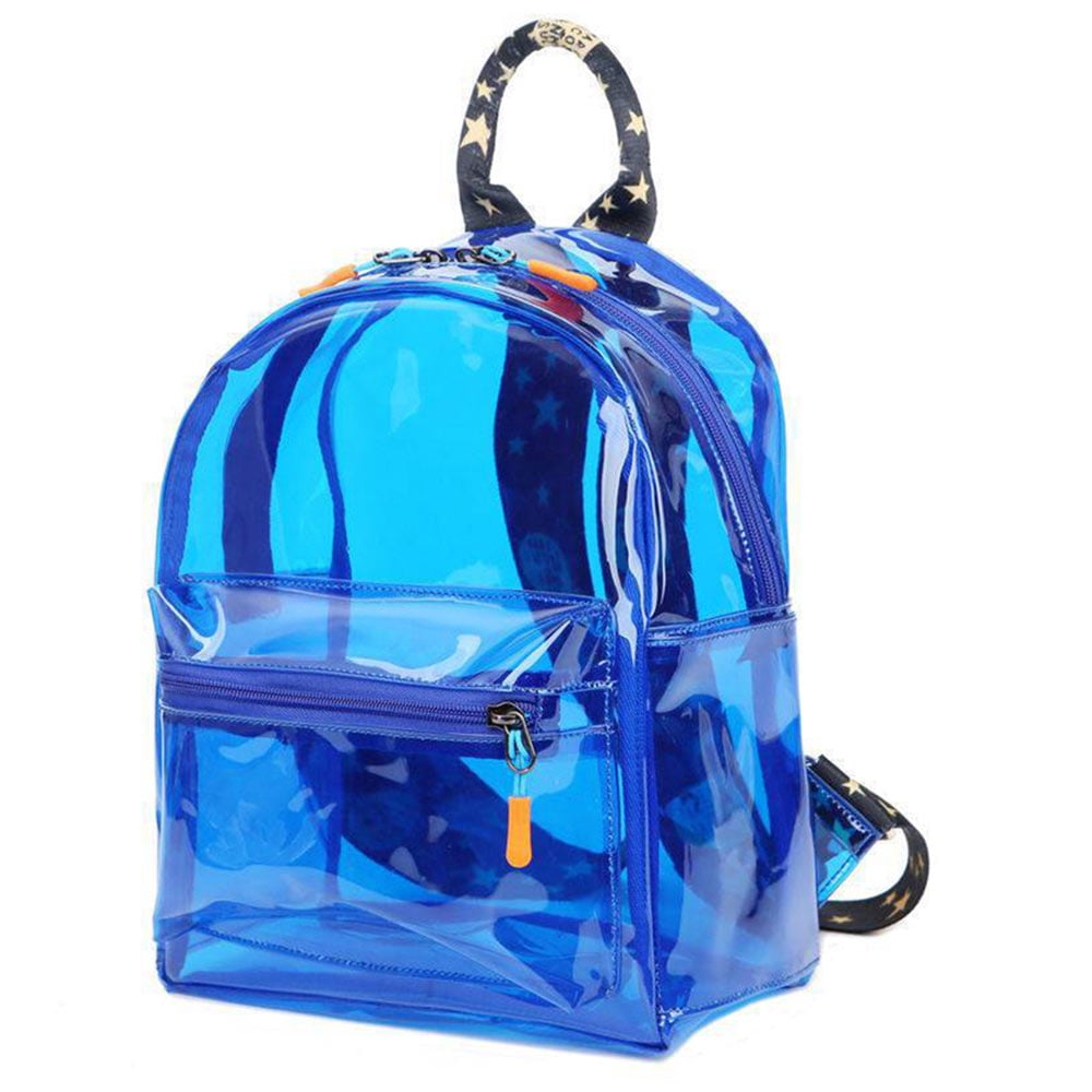 Tinyat Womens Girls Clear Mini Backpack Heavy Duty Transparent Small
