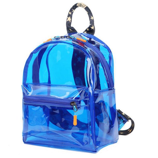 Tinyat Womens Girls Clear Mini Backpack Heavy Duty Transparent Small