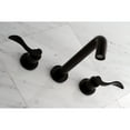 thumbnail image 2 of Kingston Brass KS8025DFL NuWave Two-Handle Wall Mount Roman Tub Faucet, Oil Rubbed Bronze, 2 of 7
