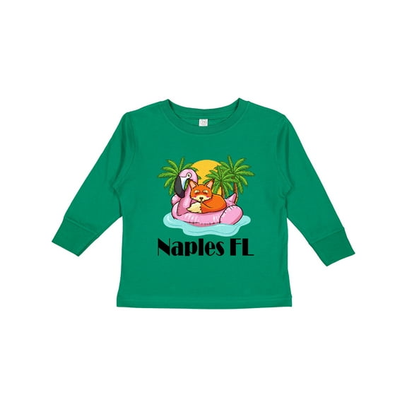 Inktastic Naples Florida Beach Vacation Boys or Girls Long Sleeve Toddler T-Shirt