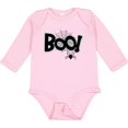thumbnail image 3 of Inktastic Halloween Boo with Spider and Web in Black Boys or Girls Long Sleeve Baby Bodysuit, 3 of 5
