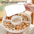 thumbnail image 7 of HongHeng Clearance Under $2.00 Snack Tray, Creative Fruit Tray, 5segmented Candy Containers Used for Nut Candy, Dried Fruit Food Storage Organizer Compartment Dried Fruit Tray, Food and Fruit, 7 of 7