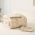 thumbnail image 3 of Exclusivo Mezcla 2-Piece Boho Damask Twin Comforter Set, Microfiber Bedding Down Alternative Comforter for All Seasons with 1 Pillow Sham, Beige, 3 of 9