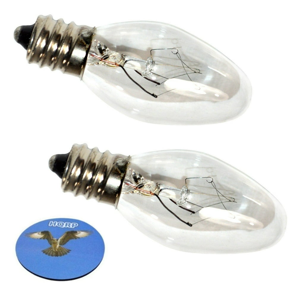 HQRP 2Pack 15W 120V Light Bulbs for Candle Warmers Pluggable Fragrance