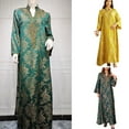 thumbnail image 2 of Women Kaftan Dress Full Length Kaftan Dress Embroidered Dress Full Cover Robe Dress, 2 of 9