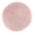 thumbnail image 4 of Seat Cushion Artificial Pad Shaggy Sofa Cushion Area Stool Car Pink 35cm, 4 of 8