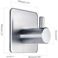 thumbnail image 4 of 4 Pcs Ganchos de Baño en Acero Inoxidable 304, Ganchos Adhesivos para Organización, Accesorios para Cocina, Baño u Oficina, 4 of 4