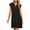 Black, variant on Young Adult Dresses Women's Fashion Summer Solid Color Sleeveless Lapel Casual Dress S-2XL Gift for Her