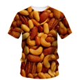 thumbnail image 1 of Imprimé Noix Hip Hop Été T-Shirt à Manches Courtes pour Hommes Alternative Drôle Décontracté Tendance Qualité Col Rond Haut, 1 of 5