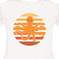 thumbnail image 4 of Inktastic Octopus Ocean Sunset Boys or Girls Long Sleeve Baby Bodysuit, 4 of 5
