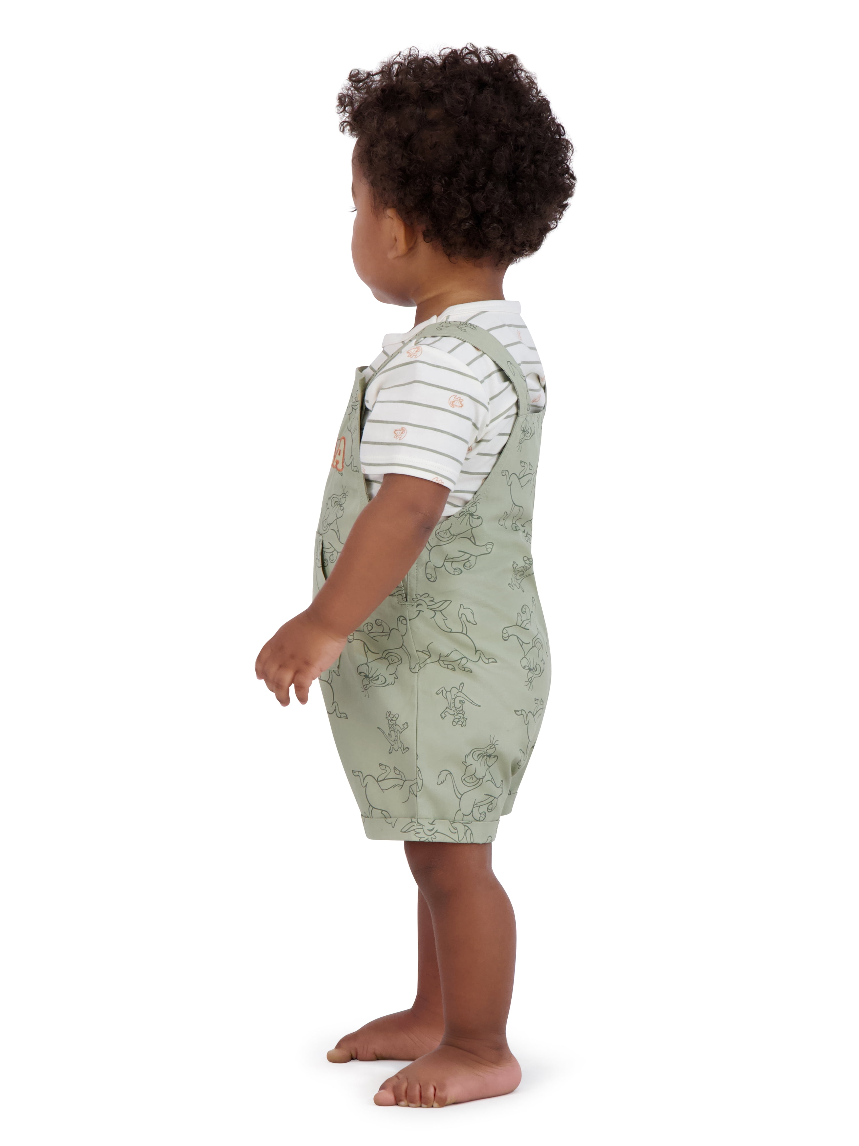 Lion King Simba Baby Boy Shortall Set, Sizes 0/3 Months-24 Months
