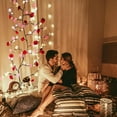 thumbnail image 3 of Rose LED Tree Branch Lights for Wall, Rose Flower Willow Vine Twig Decor Garland with 144 LED Lights and Remote,8 Lighting Modes,Christmas Decorations Indoor for Home Wall Door Window (90inch), 3 of 8