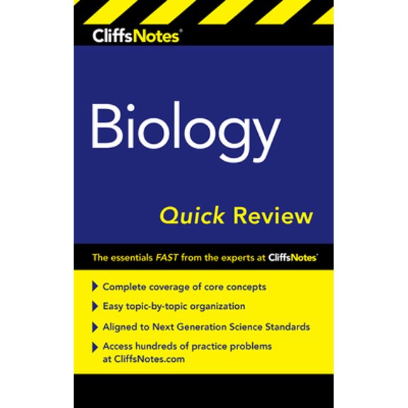 Pre-Owned Cliffsnotes Biology Quick Review Third Edition (Paperback) 1328505944 9781328505941