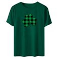 thumbnail image 4 of QIPOPIQ T-Shirts à Manches Courtes pour Femmes à Col Rond T-Shirts de la Saint-Patrick T-Shirt Shamrock T-Shirt Vert Hauts T-Shirts de la Saint-Patrick T-Shirt Ample T-Shirts de Fête T-Shirts Graphiques Aubaines, 4 of 4
