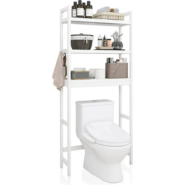 Bathroom Storage Shelf, Bamboo OverTheToilet Organizer Rack