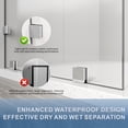 thumbnail image 6 of UKH07B2 32 in. W x 80 in. H Frameless Fixed Shower Glass Panel in Chrome with 3/8 in. Clear Tempered Glass, 6 of 6