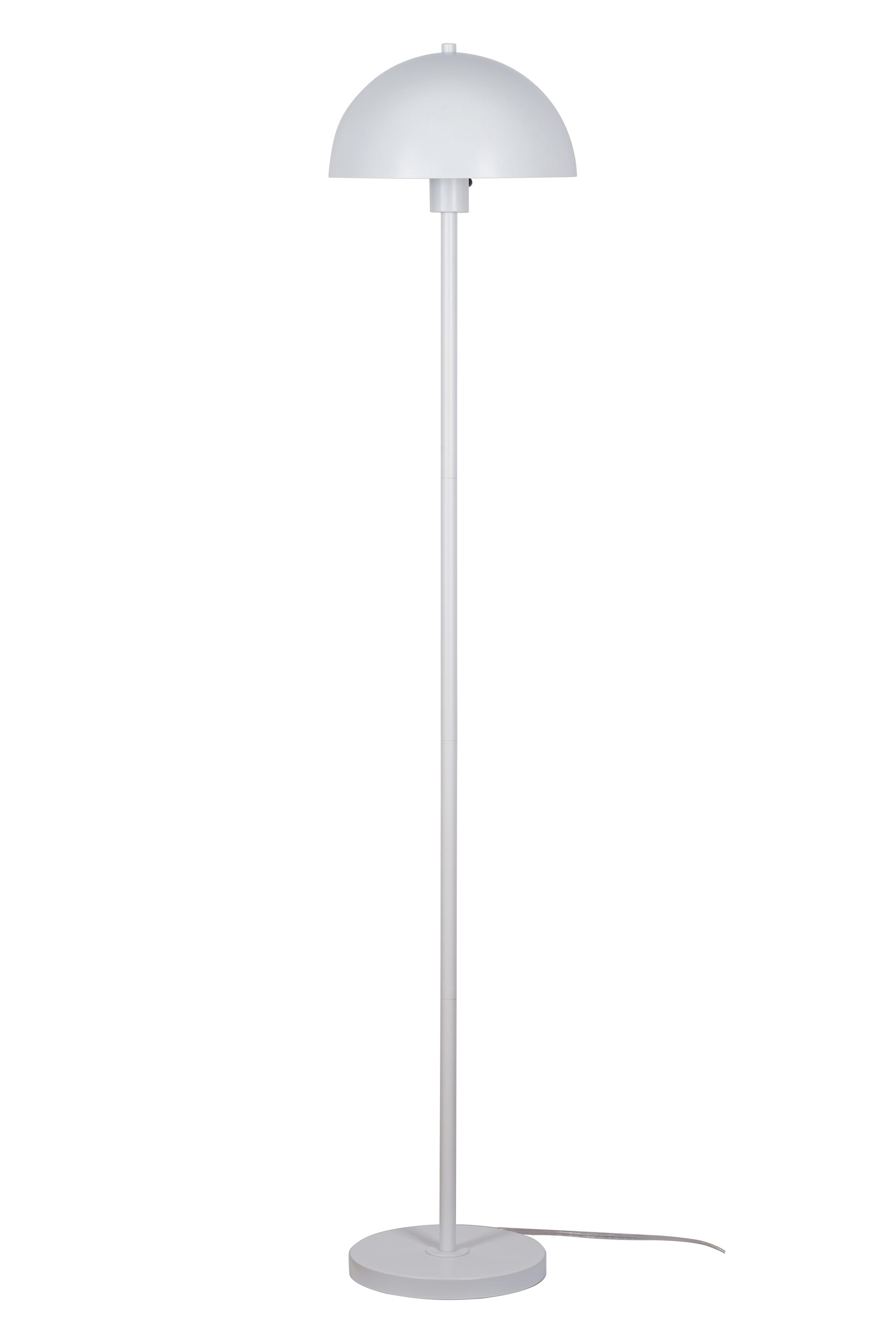 Kenroy Home Vega 56'' Floor Lamp with White Metal Dome Shade Modern Floor Light Fixture for Living Room, Bedroom, or Office, White