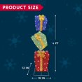 thumbnail image 6 of Joyfy 4 FT Gift Boxes Yard Light Christmas Outdoor Decorations,60 Pre-Lit LED Stacked Gift Boxes Christmas Decorations,Christmas Yard Light with Stakes Decorations Outdoor Holiday Decor, 6 of 8