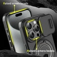 thumbnail image 5 of Case for iPhone 13 Pro 6.1-inch, Built In Slide Camera Cover & Rotatable Kickstand Sliding Ring Heavy Duty ShockProof Protective Case for iPhone 13 Pro,Red,For iPhone 13 Pro, 5 of 8