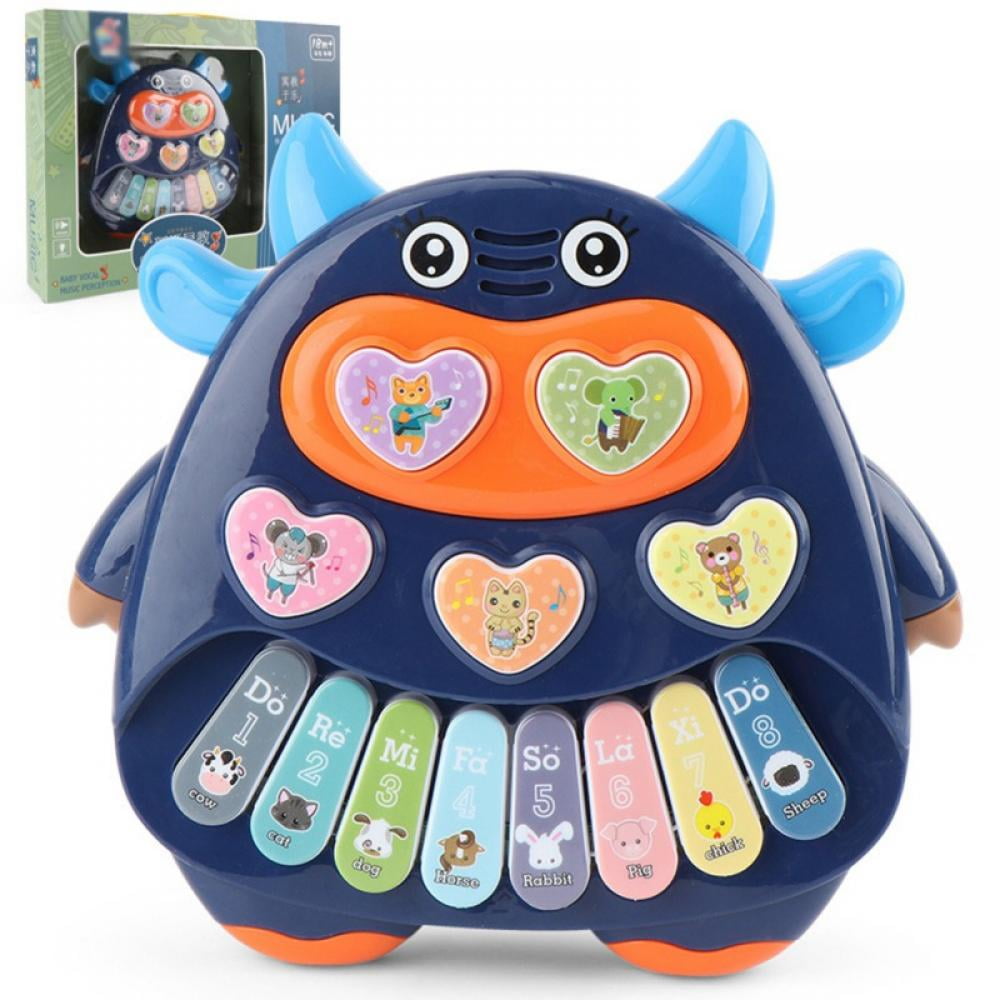 Baby Keyboard Piano Musical Toys,Cute Cartoon Cow Piano with 8 Keys