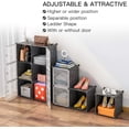 thumbnail image 5 of 12 Cube Storage Organizer - 14x14 inch DIY Closet Storage Organiser with Doors, Portable Wardrobe, Plastic Cube Closet Storage Shelves for Shoes Clothes Toys Books (12 Cubes), 5 of 8