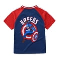 thumbnail image 3 of Marvel Captain America Short Sleeve Soccer T-Shirt and Shorts Set (Boys), 2 Piece Set, Sizes 3T-8, 3 of 9