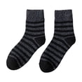 thumbnail image 4 of Purcolt Women's 1PC Striped Knit Crew Socks Comfortable Thick Ribbed Cuff Mid Calf Socks for Casual Work and Daily Wear, 4 of 4