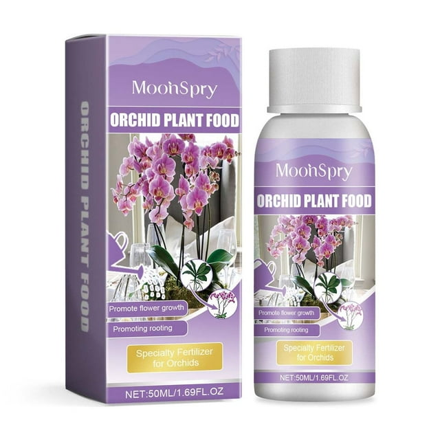 2 Pcs Orchid Nutrient Solution 50ml - Extend Flowering Period & Brighten Foliage - Promotes Bloom Development & Plant Growth - Indoor Potted Orchid Care - Fast Absorption Formula