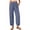 Dusty Blue, variant on Capri Pants for Women Wide Leg Sweatpants Harem Palazzo Baggy Pants with Pockets