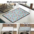thumbnail image 7 of ZIATUBLES Rose Daisy Washer and Dryer Top Protcetor Mat Water Resistant Washing Machine Top Dust Cover Pad for Laundry Room Kitchen Home Decor Accessories, 24 x 19.7 Inch, 7 of 7