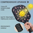 thumbnail image 2 of Pickleball Paddles Set,Pioneer Flower Floral Print Pattern Fiberglass Surface Pickleball Racket Set with 2 Indoor Outdoor Pickleball Balls and Pickleball Bag,Pickle-ball Equipment, 2 of 6
