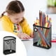 thumbnail image 1 of Portabolígrafos magnético de malla de acero inoxidable con 3 imanes potentes | Organizador metálico para utensilios de escritura, ideal para pizarra blanca, refrigerador | Almacenamiento para, 1 of 5