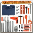 thumbnail image 6 of Freecat 71PCS Tool Set for Kids, Toys for Boys 3 to 6 Years, Toddler Workbench with Realistic Tools &Electric Drill, Christmas Birthday Gift for Kids Toddler Boys Ages 3 4 5 6., 6 of 7