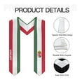 thumbnail image 5 of More design Graduation shawl Hungary & United States Flag Stole Sash Honor Study Aboard International Students, 5 of 7