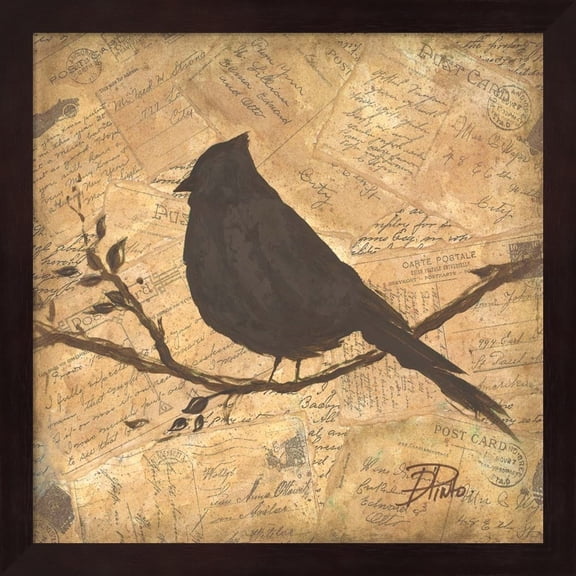 Metaverse Patricia Pinto 'Bird Silhouette II' Framed Art