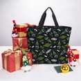 thumbnail image 6 of Rateoe Space Rockets Print Lightweight Tote Bag for Women, Water-Resistant Shoulder Bag with Zipper, Spacious Casual Handbag for Work, School, Shopping, 6 of 7