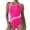 Hot Pink, variant on XEGLSBU Womens Swimsuits 1 Piece Full Coverage Plus Size Swimwear for Women Swimsuit Round Neck Suit for Beach Pool Holiday Hot Pink Size S
