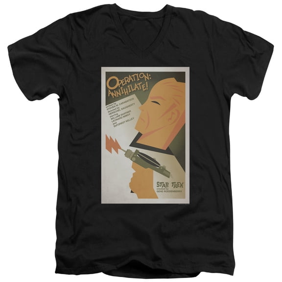 Star Trek - Tos Episode 29 - Slim Fit V Neck Shirt - Small