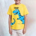 thumbnail image 2 of TOWED22 Boys T Shirts, Toddler Boys Graphic Tees, Boy Short Sleeve Tee Shirts Tops for 3-8 Years Kids(Yellow,9-10 Y), 2 of 5