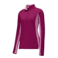 thumbnail image 4 of Sport-Tek Lst854 Ladies Sport-Wick Stretch Contrast 1/2-Zip Pullover, 4 of 5