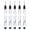 Black, variant on 5Pcs Long Head Deep Hole Marker Pens, Upgrade 20mm Quick-dry Waterproof Long Nib Permanent Markers, Construction Marking Tool, Carpenter Ink Marker Pens Metal Marking Pen