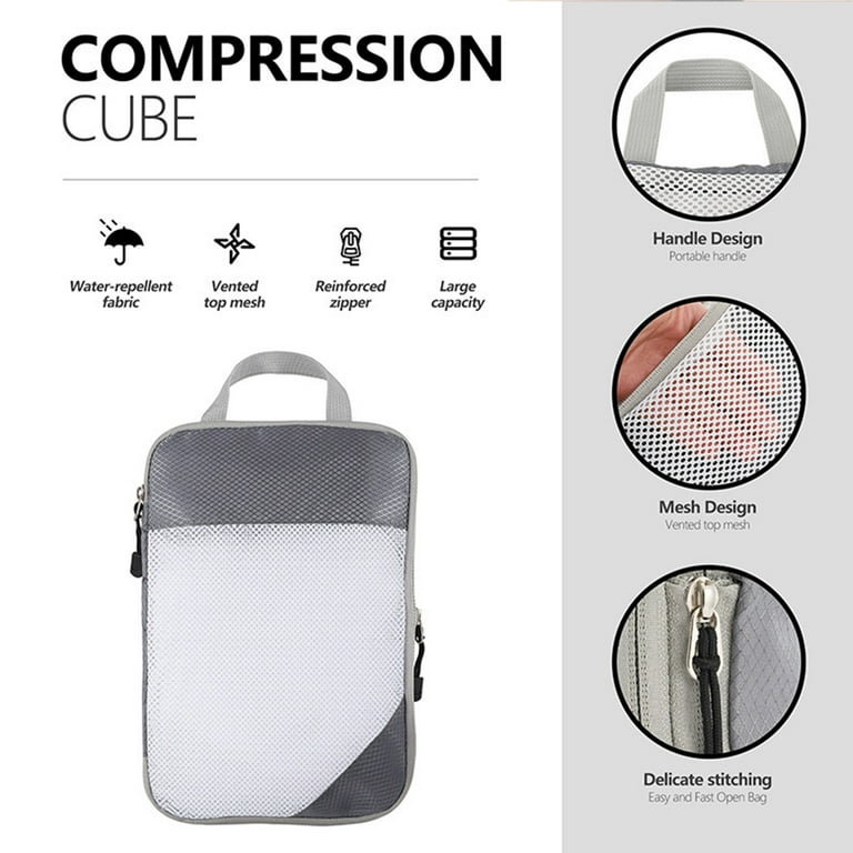 Compressed Traveling Carry-On Set: 3-Piece Storage Organizer