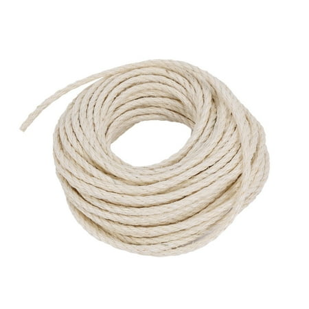 

6mm Natural Sisal Rope for Scratching Post Toys Making Climbing DIY Desk Legs Stool Chair Legs Binding Rope 20M