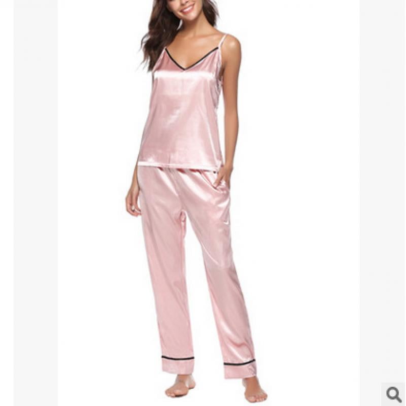 22 Momme Full Length Silk Pajamas Set Rosy Pink 1X