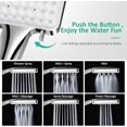 thumbnail image 2 of Rain Shower Head - Water-Saving, Pressure-Boosting, 6 Spray Modes, Large Handheld ShowerheadRain Shower Head - Water-Saving, Pressure-Boosting, 2 of 5