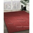 thumbnail image 3 of Ahgly Company Machine Washable Indoor Square Transitional Cranberry Red Area Rugs, 4' Square, 3 of 7