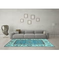 thumbnail image 3 of Ahgly Company Indoor Rectangle Oriental Light Blue Traditional Area Rugs, 8' x 12', 3 of 4