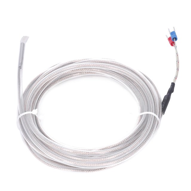 Temperature Controller Sensor Probe, Thermocouple Sensors Probe Short Thermal Response Time Accuracy Measurement K Type For Electrical 5 M / 16.4 Ft