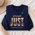 thumbnail image 4 of Jollimate Not Perfect Just Forgiven Sweatshirt, Christian Wildflower Pullover, Faith Based Women's Sweater, 4 of 6